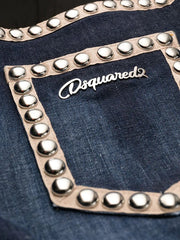 Dsquared2 stud embellished cropped jeans