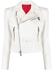DSQUARED2 - diamond-quilting zip-up biker jacket