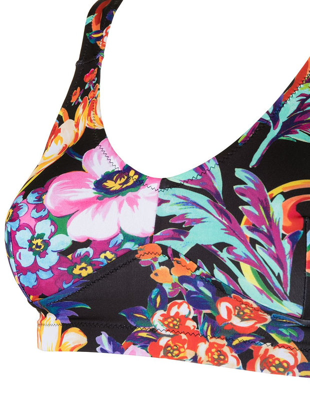 Moschino floral-print bikini top