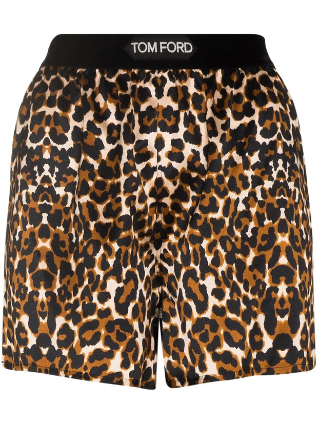 TOM FORD - leopard print shorts
