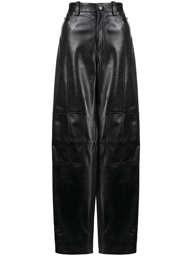 TOM FORD - straight-leg leather trousers