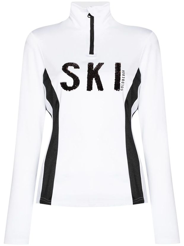Goldbergh - Hila sequin-logo ski top