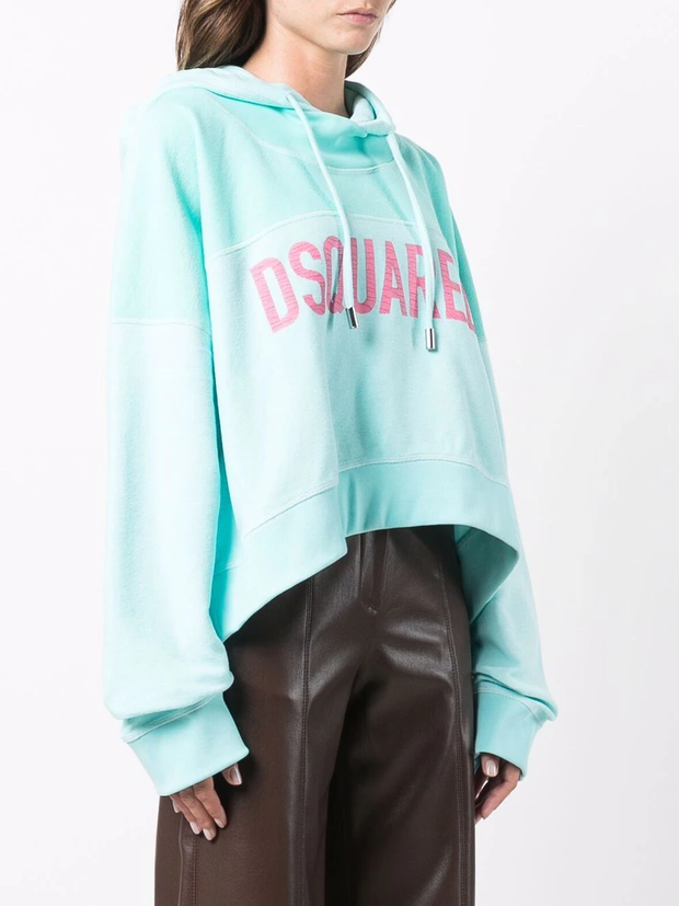 DSQUARED2 - logo-print pullover hoodie