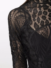 TOM FORD - sheer lace high-neck top