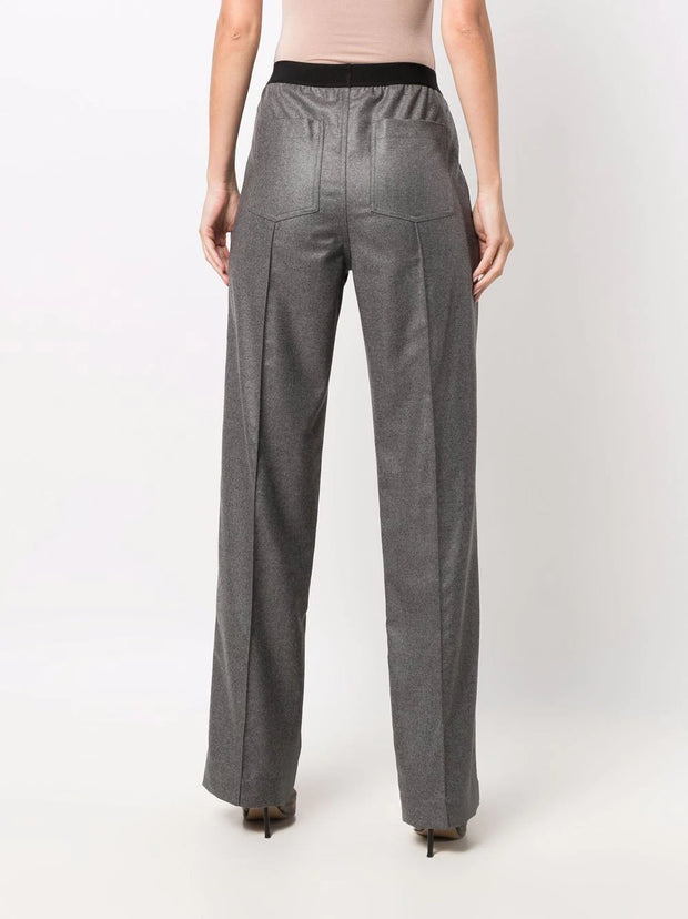 TOM FORD - logo-waistband straight trousers