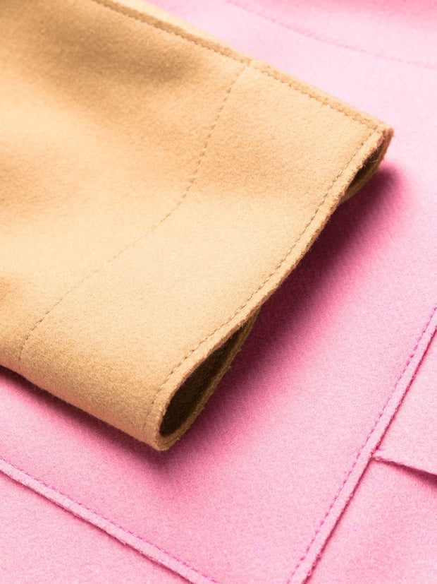 DSQUARED2 - two-tone tie-fastening coat