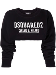 DSQUARED2 - logo-print cropped sweatshirt
