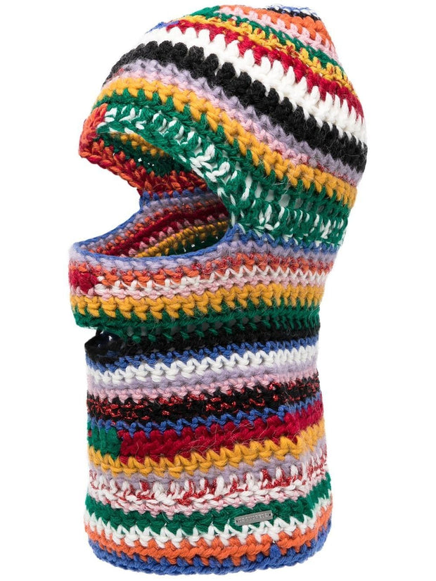 DSQUARED2 - striped-knit balaclava