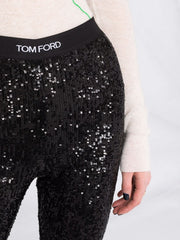 TOM FORD - sequinned high-waist leggings