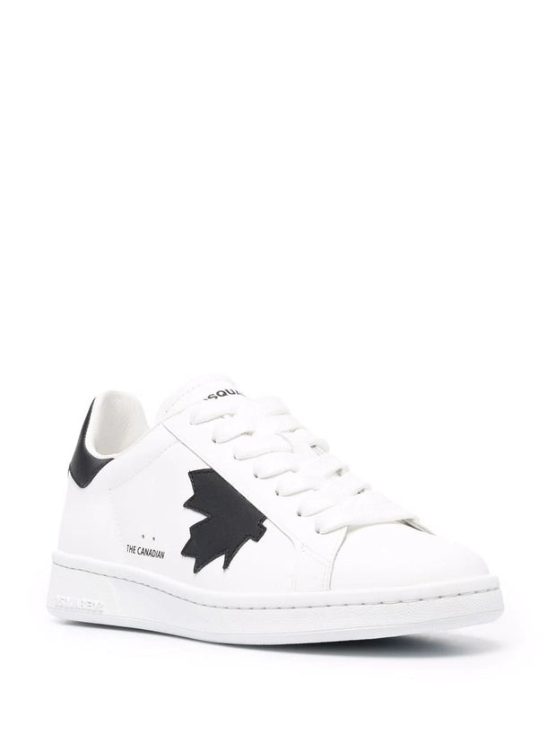 DSQUARED2 - Boxer leaf-patch sneakers