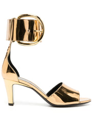 TOM FORD - metallic heeled leather sandals
