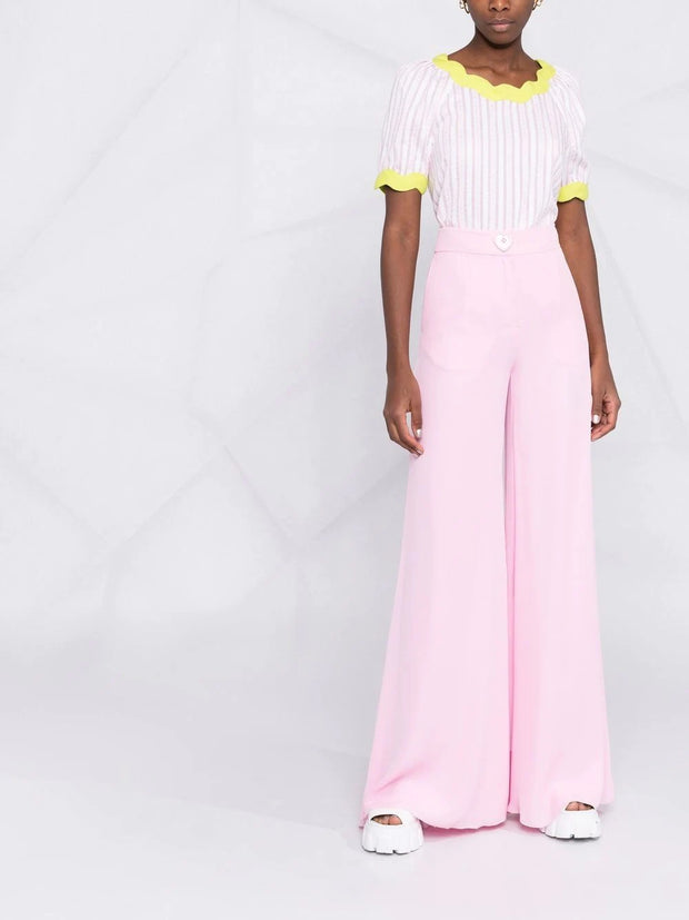 MOSCHINO - high-waisted flared trousers