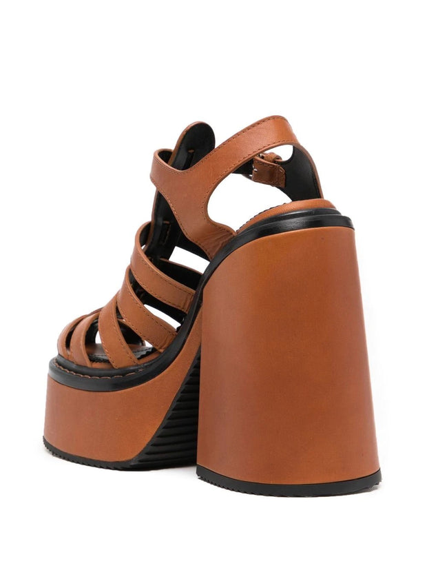 DSQUARED2 - Berlin Rock 140mm leather sandals