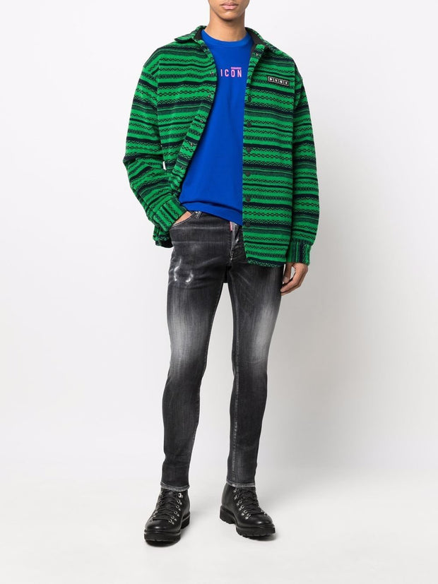 DSQUARED2 - striped long-sleeve shirt
