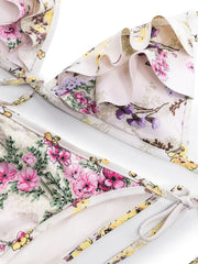 ZIMMERMANN - floral-print ruffle bikini