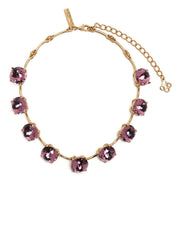 OSCAR DE LA RENTA - short crystal-embellished necklace