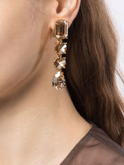 OSCAR DE LA RENTA - faceted crystal-embellished earrings