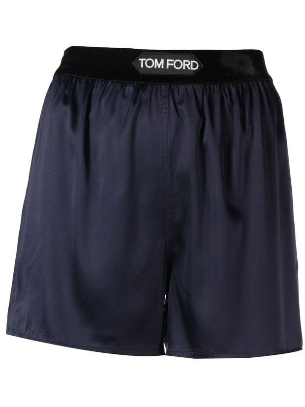 TOM FORD - logo-waistband detail shorts