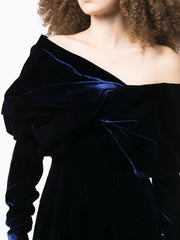 TOM FORD - ruched-detailing velvet minidress