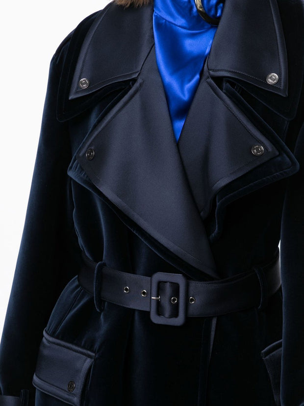 TOM FORD - notched-lapels belted coat