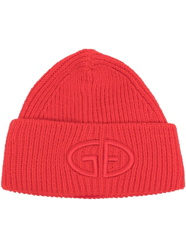 Goldbergh - ribbed knit embroidered logo hat