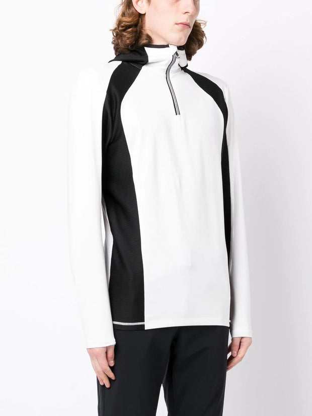 BOGNER - logo-print zip-front hoodie