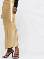 TOM FORD metallic fitted skirt