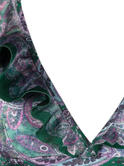 ZIMMERMANN - paisley-print wrap-around swimsuit