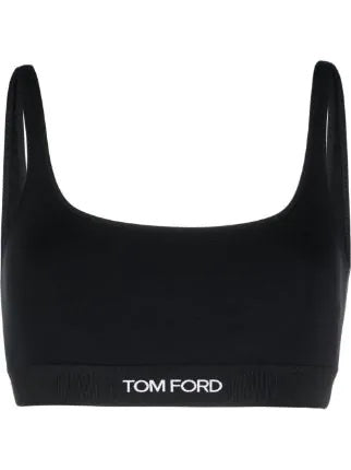 TOM FORD - logo-underband bralette top