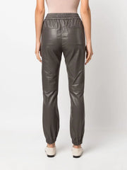 FABIANA FILIPPI - drawstring-waist leather trousers