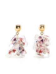 OSCAR DE LA RENTA - flower-applique detail earrings