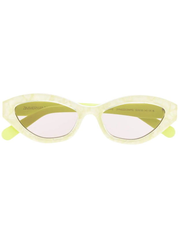 ZIMMERMANN - marble-print cat-eye sunglasses