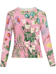 OSCAR DE LA RENTA - floral-print buttoned cardigan