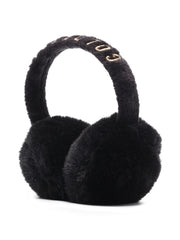 Goldbergh - Fluffy logo-print ear muffs