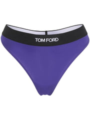 TOM FORD - logo-print waistband thong
