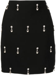 OSCAR DE LA RENTA - crystal-embellished mini skirt