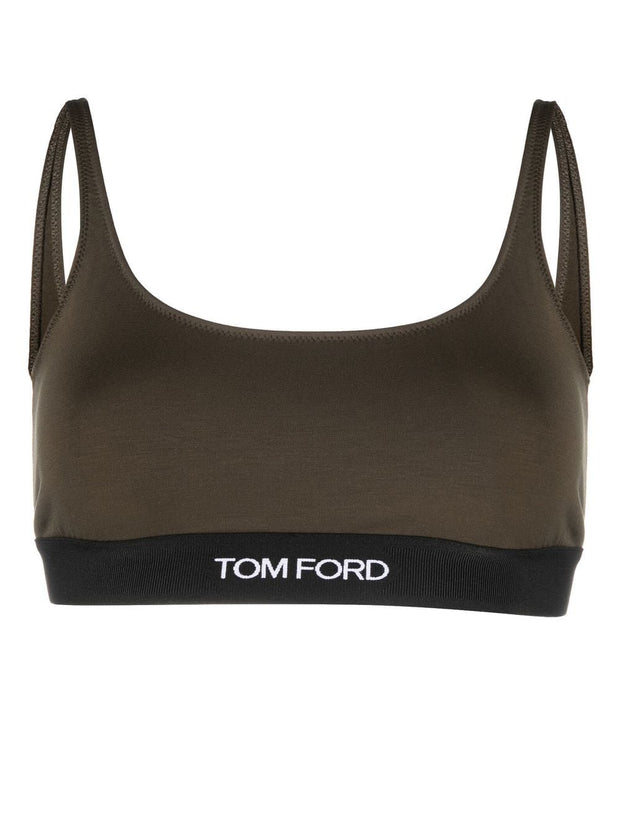 TOM FORD - logo-trim stretch bralette