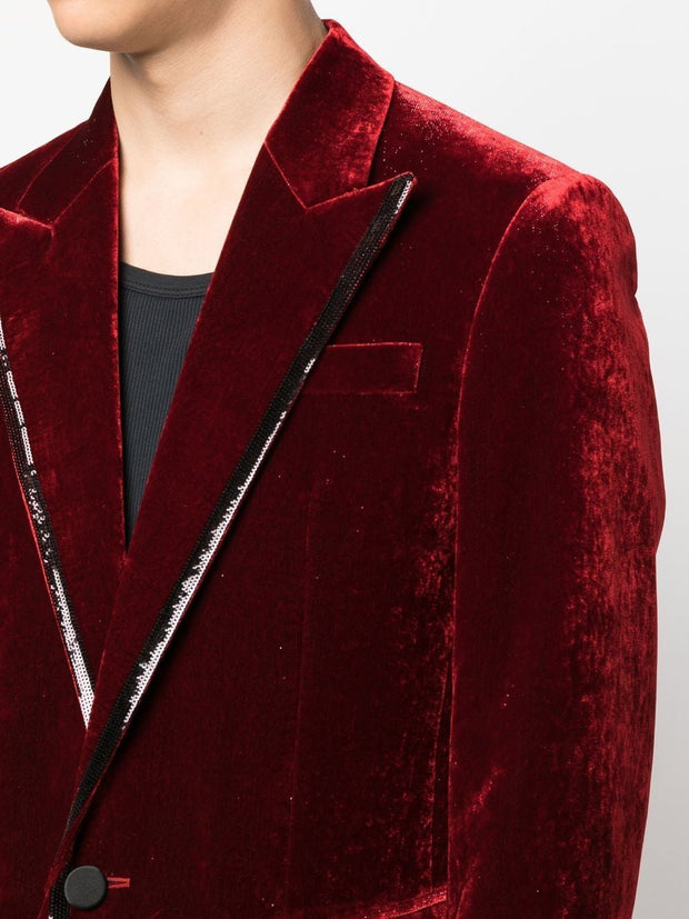 DSQUARED2 - sequin-embellished velvet blazer