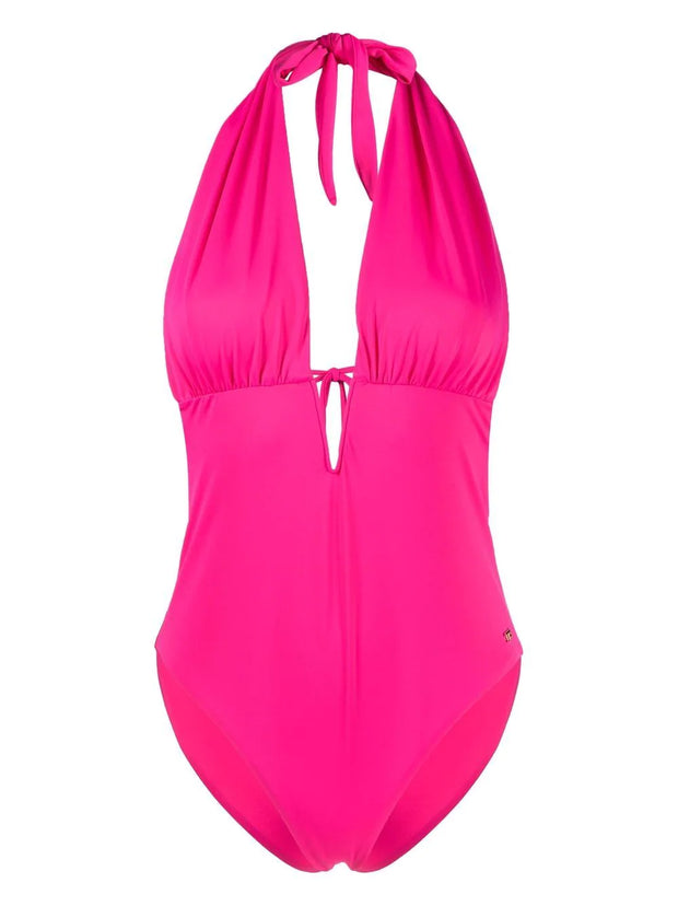 TOM FORD - ruched tie-front swimsuit