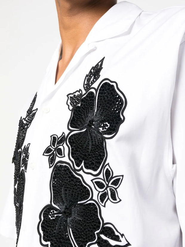 DSQUARED2 - floral-print short-sleeved shirt