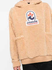 DSQUARED2 - logo-patch fleece hoodie