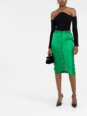 TOM FORD - zip-up draped pencil skirt