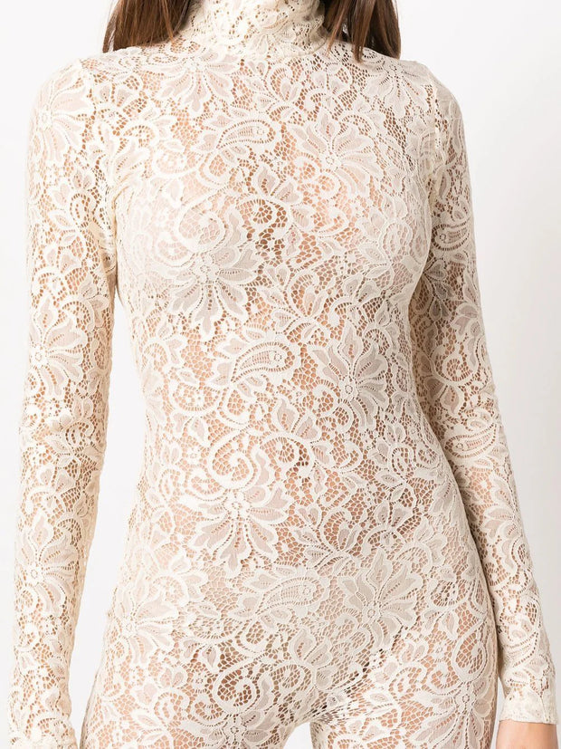 ZIMMERMANN - floral-lace detail jumpsuit