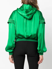 TOM FORD - hooded cropped silk jacket
