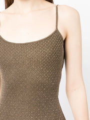 Ralph Lauren Collection - panelled-mesh beaded dress