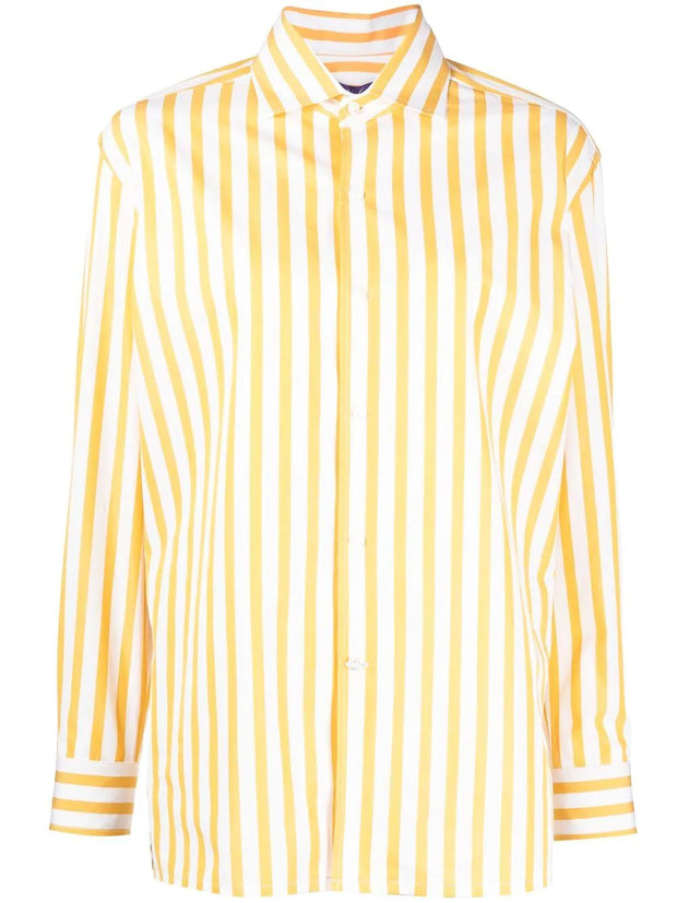 Ralph Lauren Collection - stipe-pattern cotton shirt