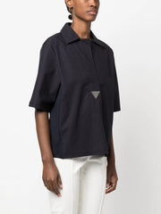 FABIANA FILIPPI - triangle-appliqué short-sleeve shirt