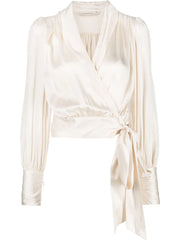 ZIMMERMANN - silk wrap blouse