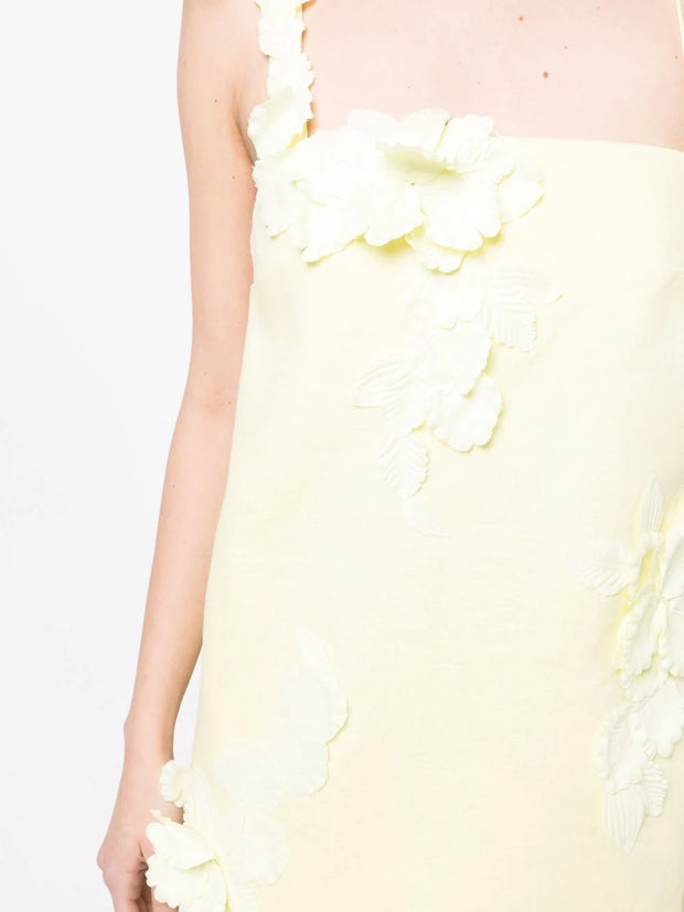 ZIMMERMANN - floral-appliqué mini dress