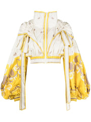 ZIMMERMANN - High Tide graphic-print cropped jacket